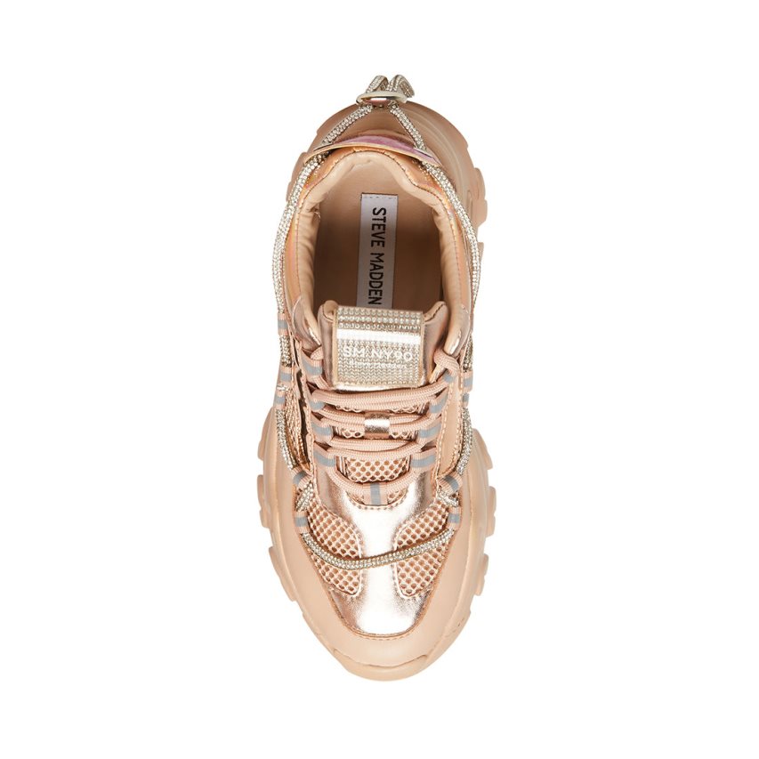 Beige Steve Madden Miracles Women's Sneakers | PH 7925EDQ